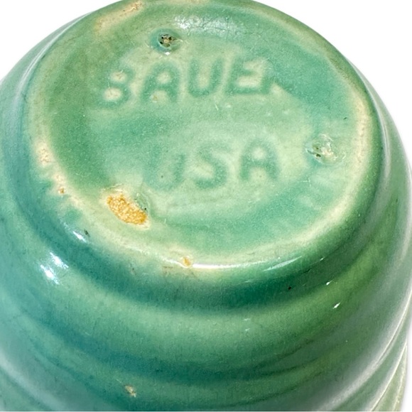 Green Bauer USA Pottery Bowl 3” - Picture 3 of 5